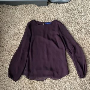 Dark Purple long Sleeve Dress Shirt